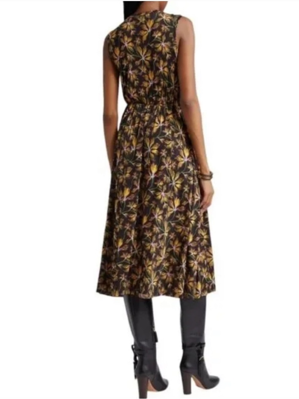 ULLA JOHNSON Clea Sleeveless Floral Odessa Dress L - Picture 8 of 10